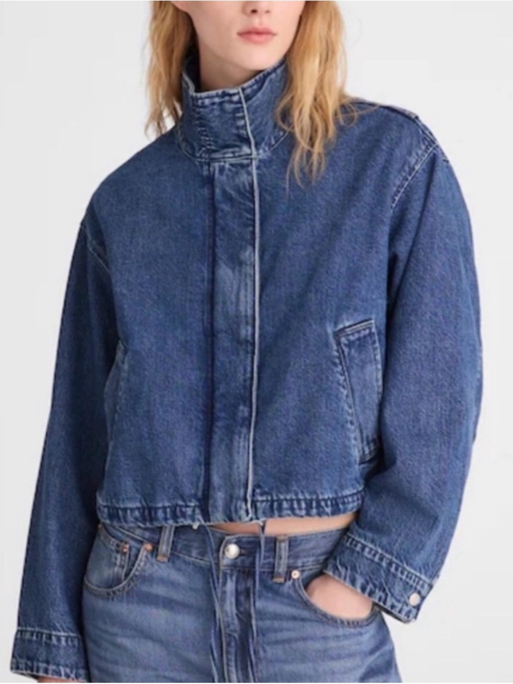 Madewell Crop Denim Field Jacket - Picture 6 of 6